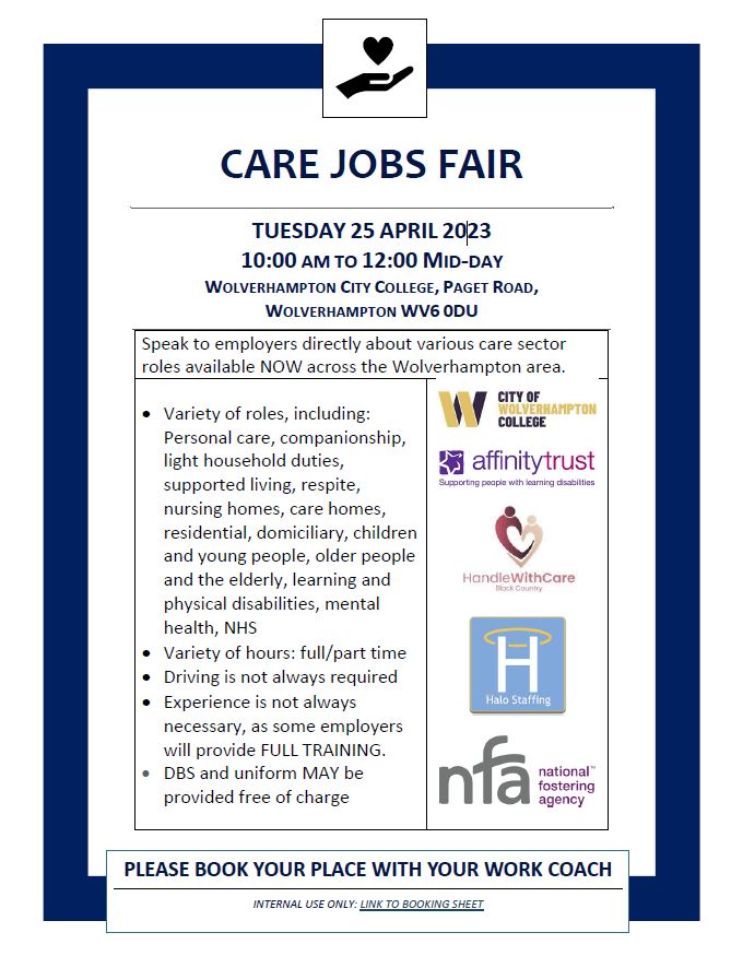 Care Jobs Fair 25APR23