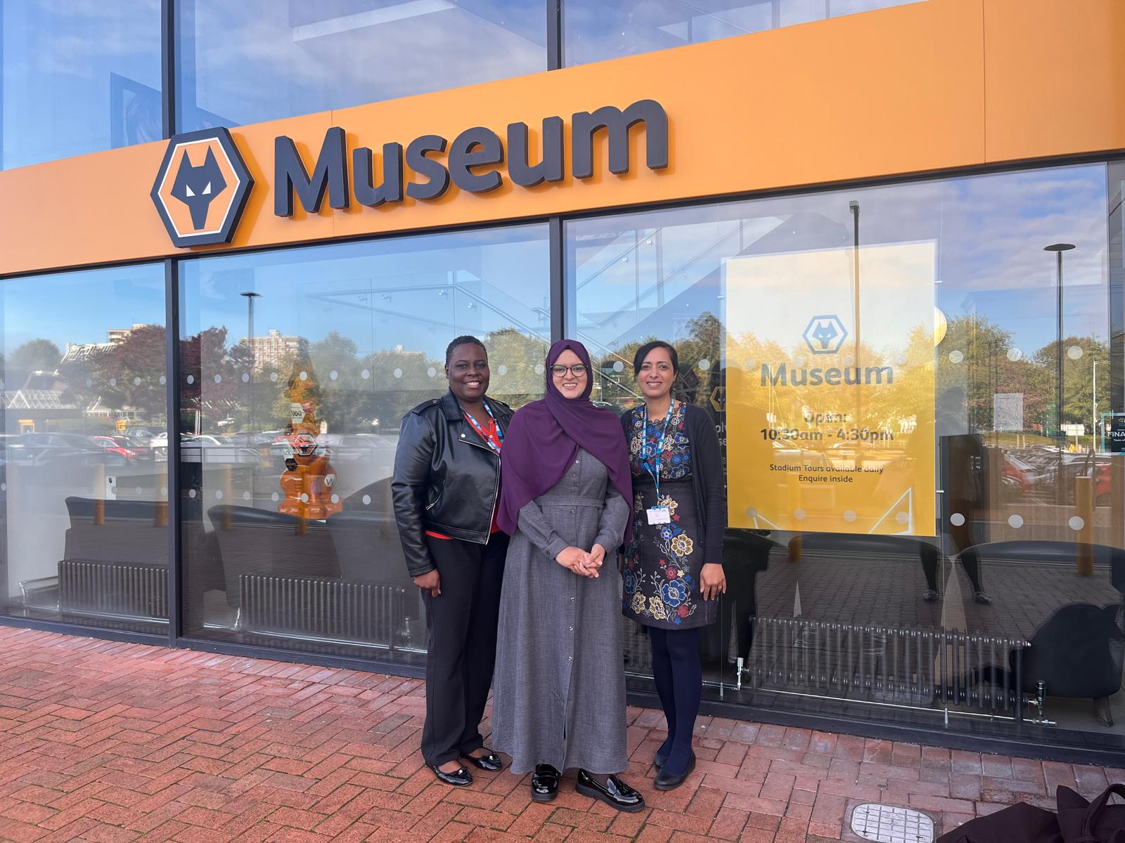 Councillor Ahmed with Wolves IPS