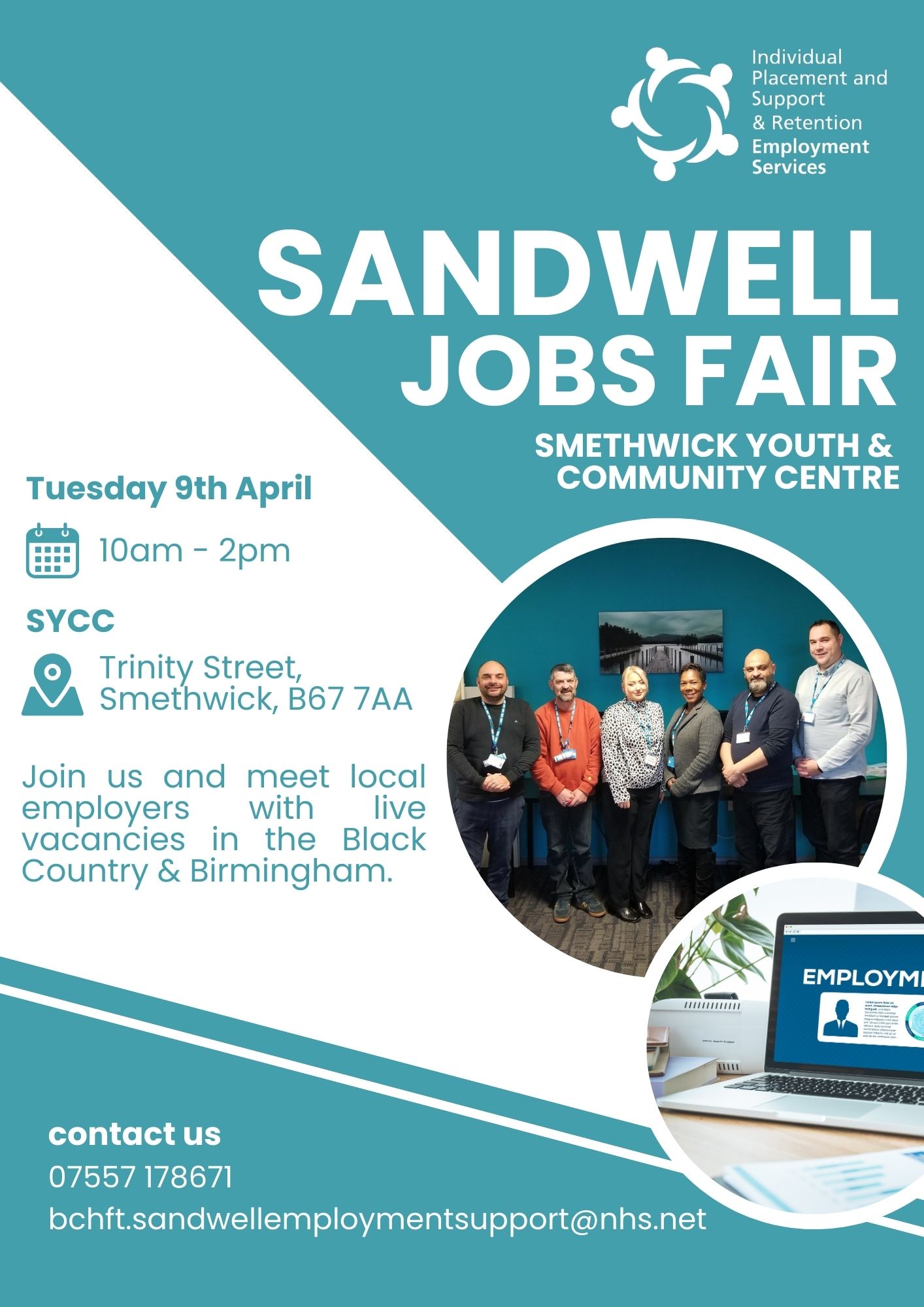 Sandwell Jobs Fair Poster APR24