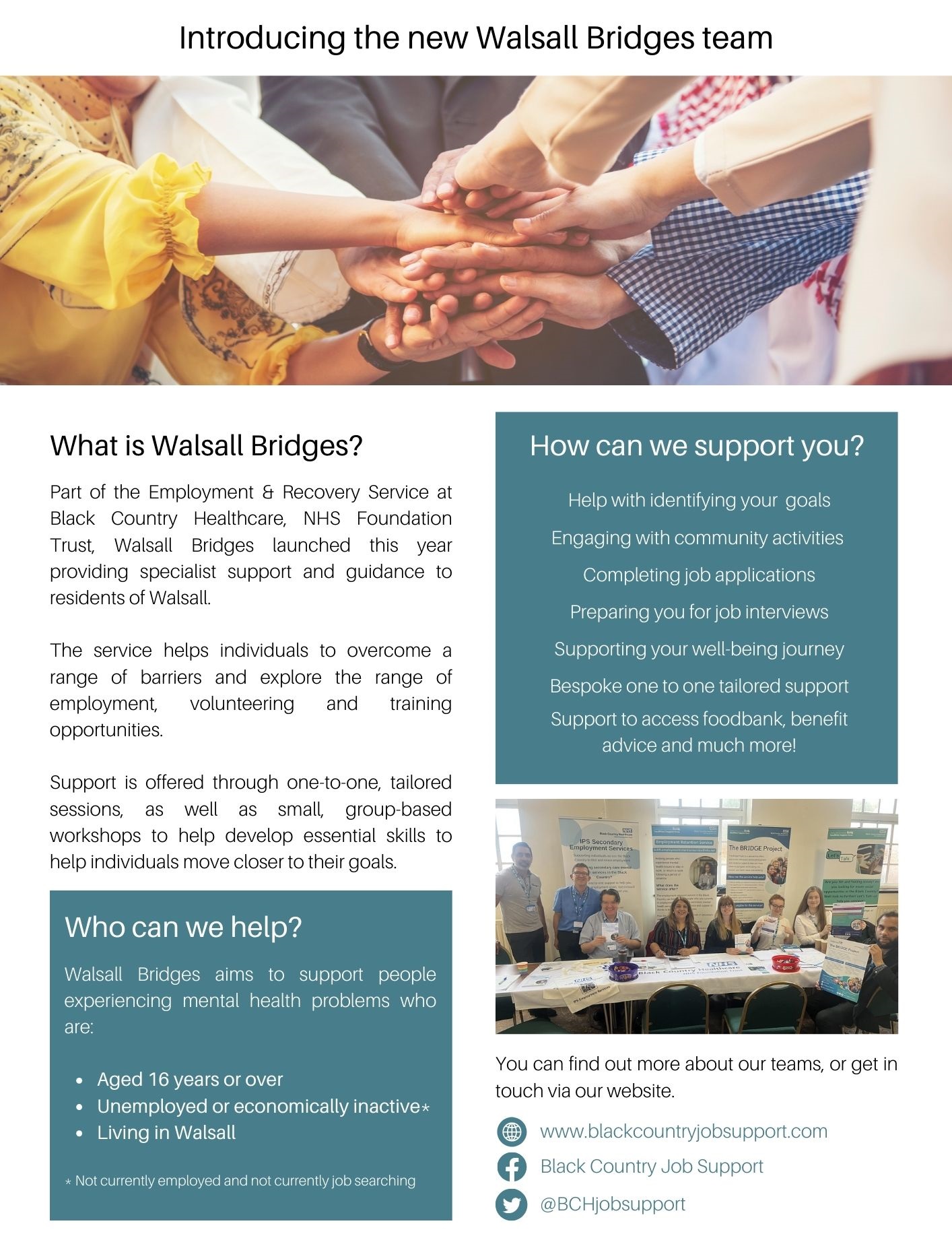 Walsall Bridges Introducing Team 2