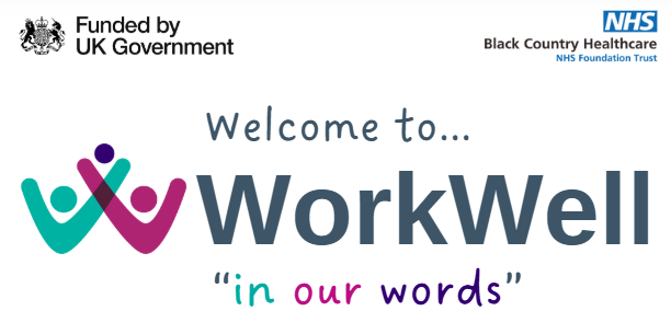 WorkWell in our Words logo 